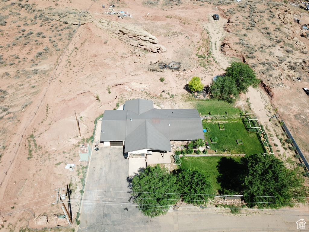 Birds eye view of property