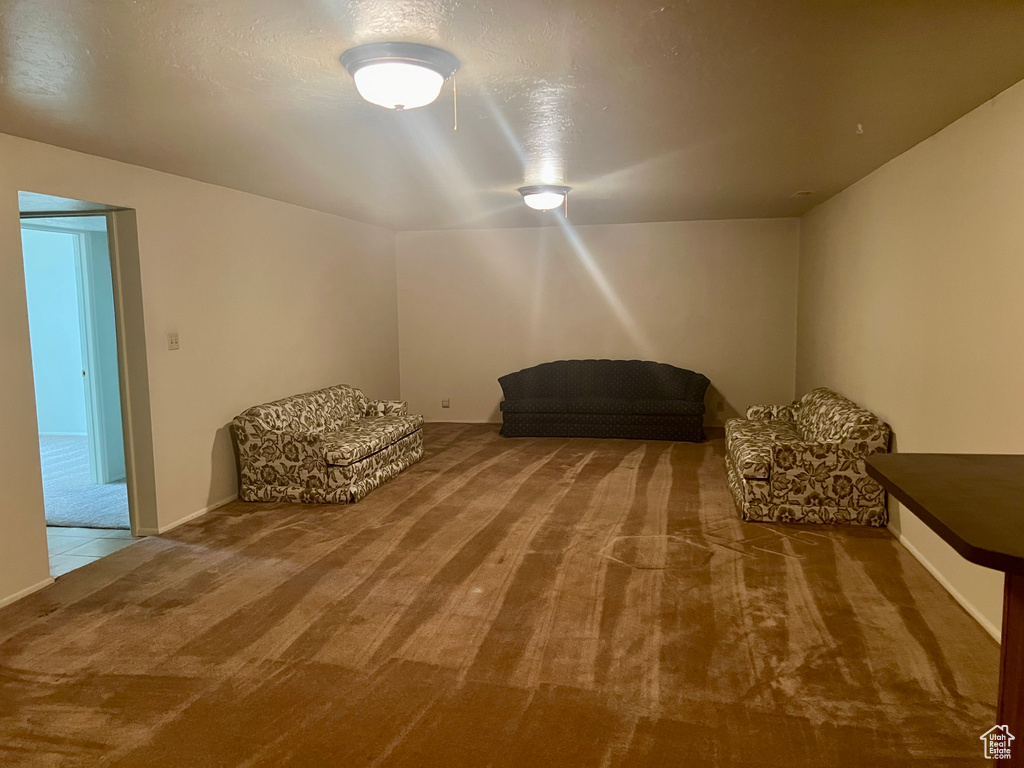 Unfurnished room featuring carpet