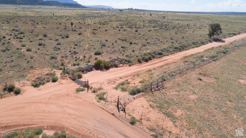 Aerial view with a rural view