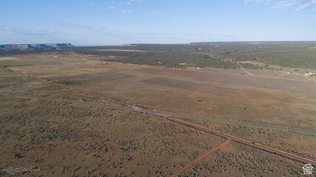 Aerial view with a rural view