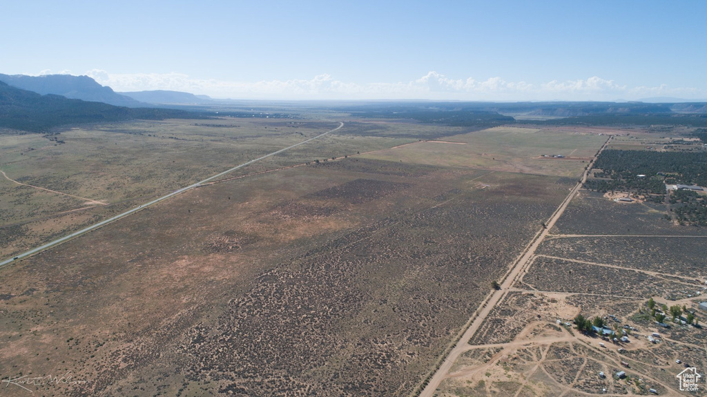 Bird\'s eye view with a rural view