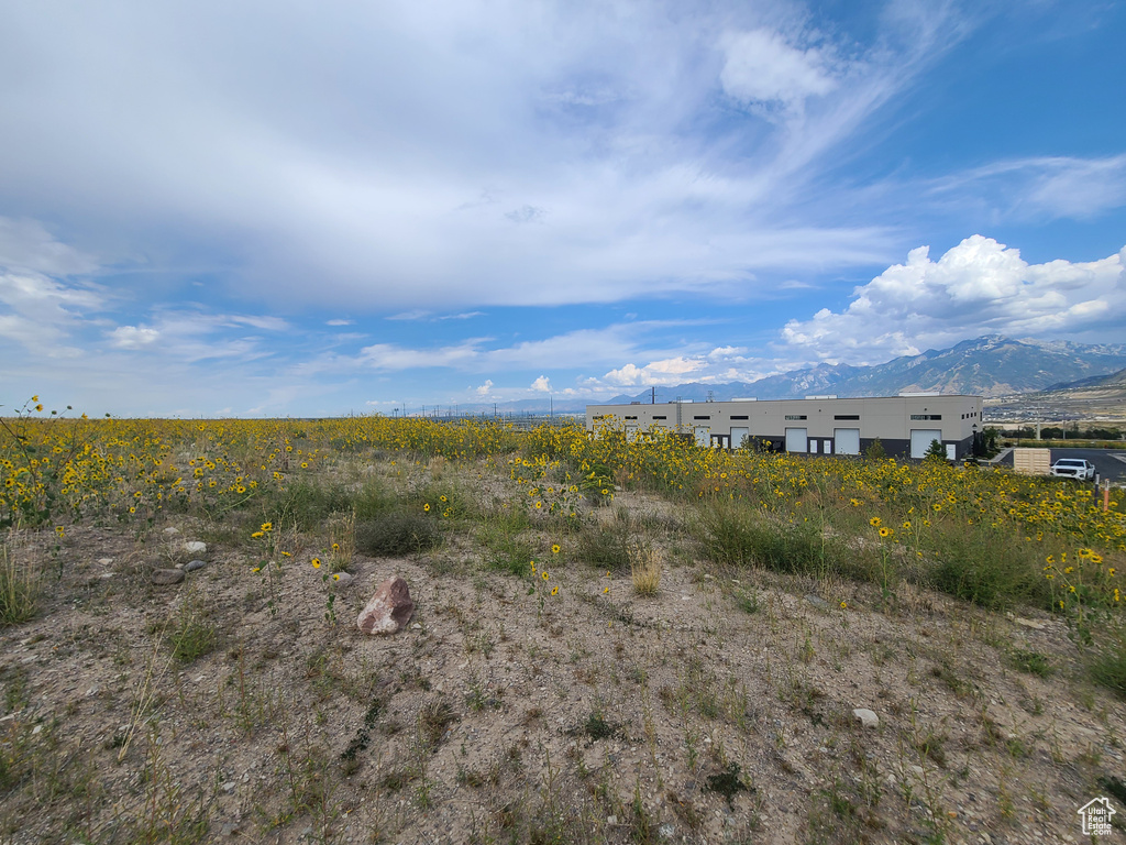 Exterior space with a mountain view