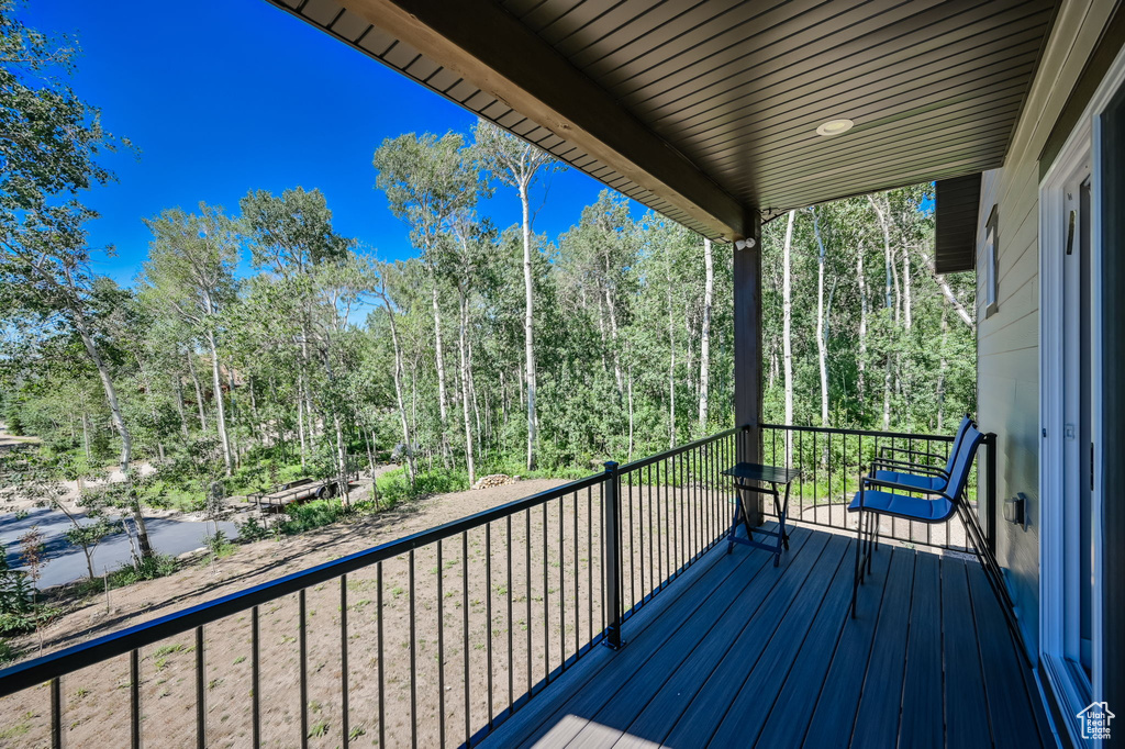 View of wooden terrace