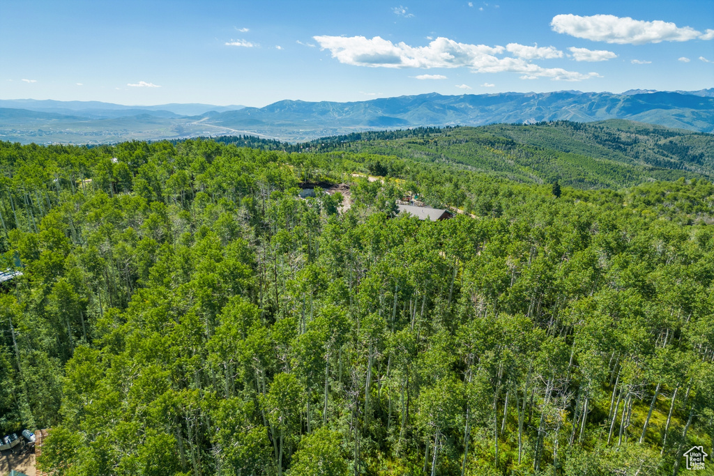 Exterior space featuring a mountain view