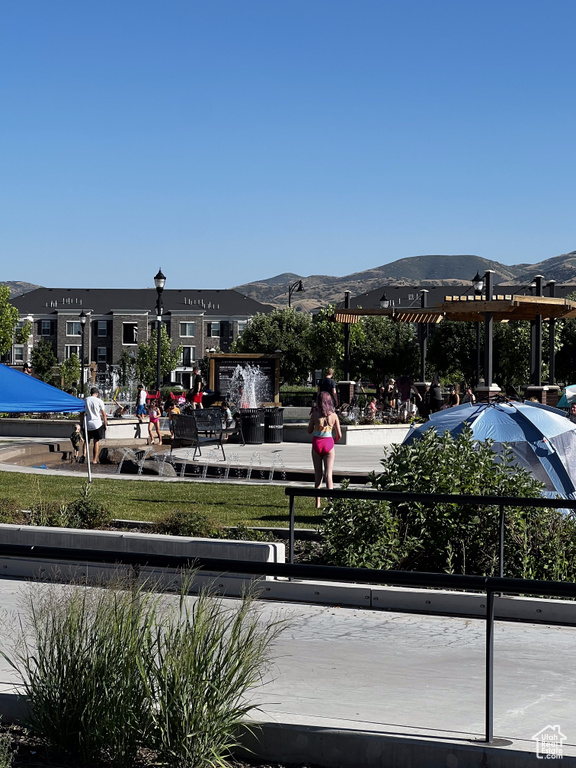 View of property's community with a mountain view