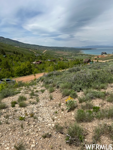 Mountain view with a water view