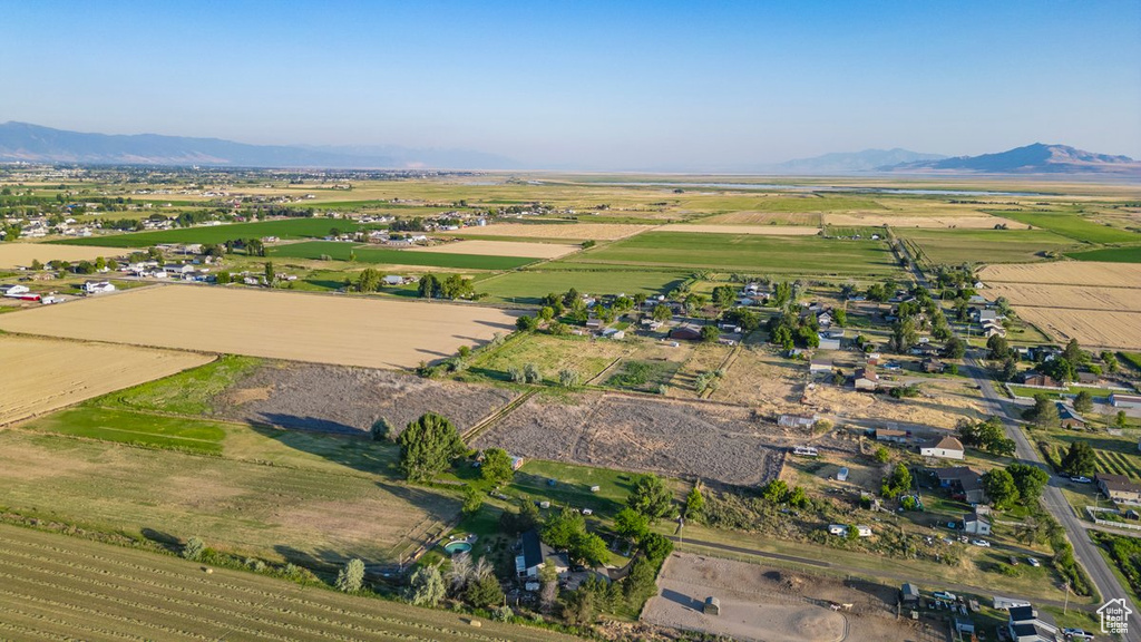 Bird\\\'s eye view with a mountain view and a rural view