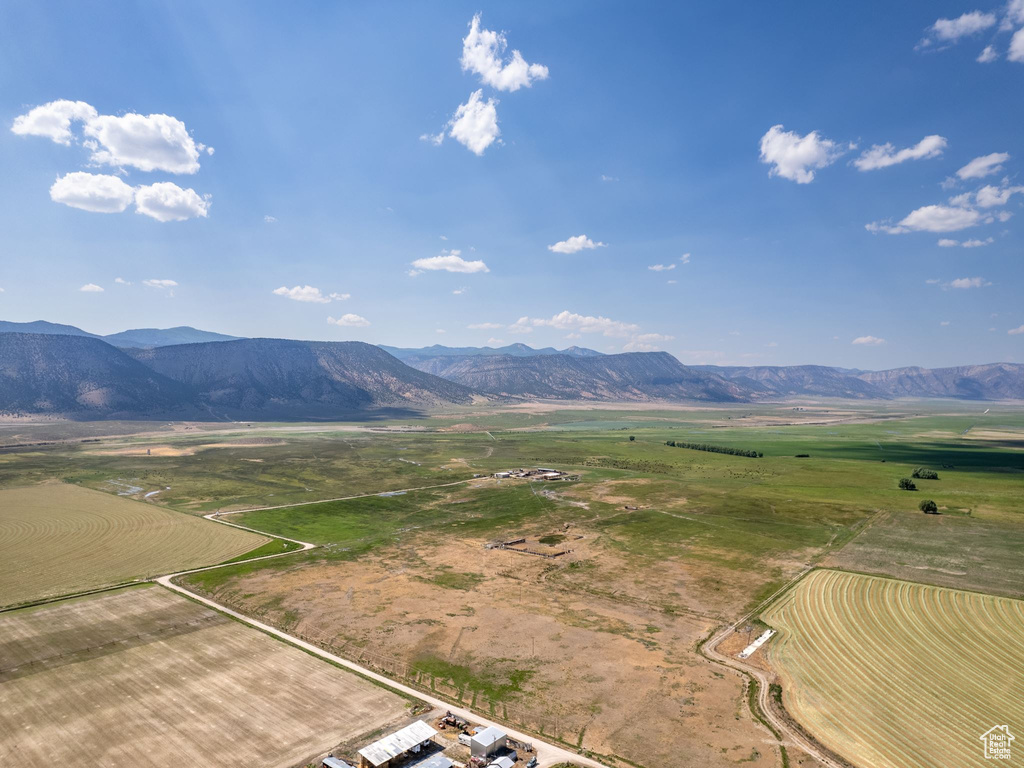 View of mountain feature with a rural view