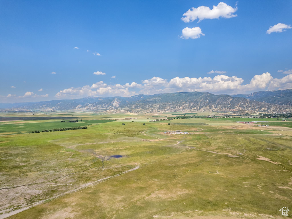 View of mountain feature with a rural view