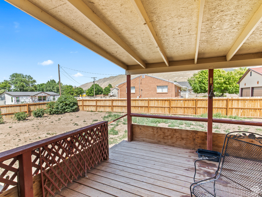 View of deck