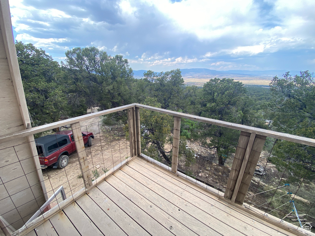 View of wooden terrace