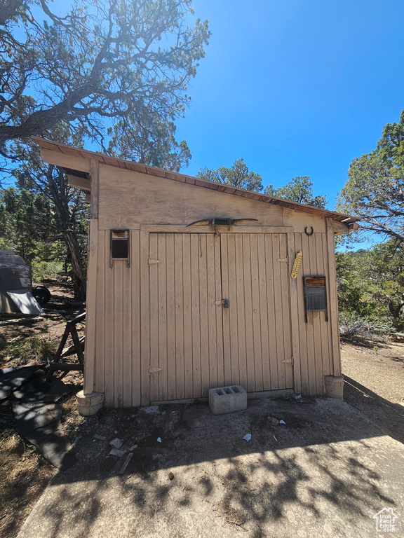 View of outbuilding