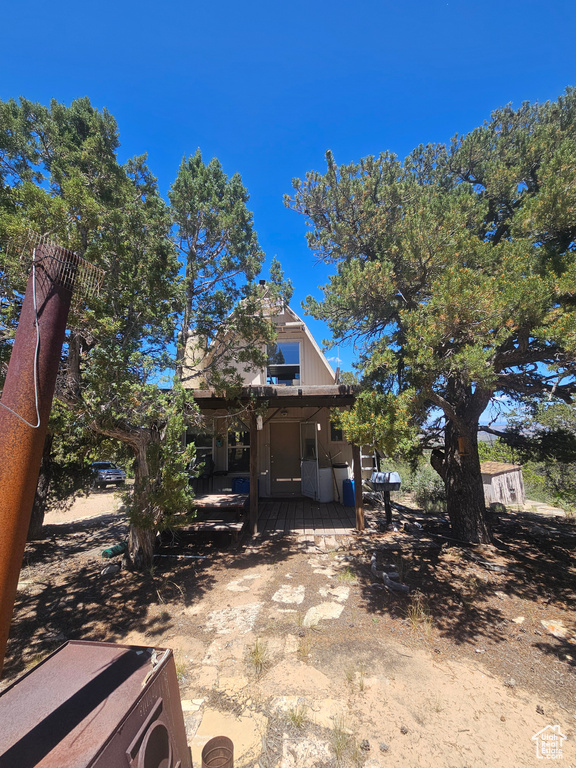 View of back of house