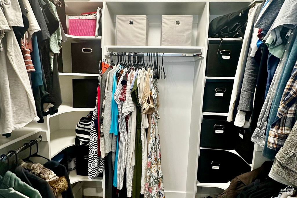 View of spacious closet