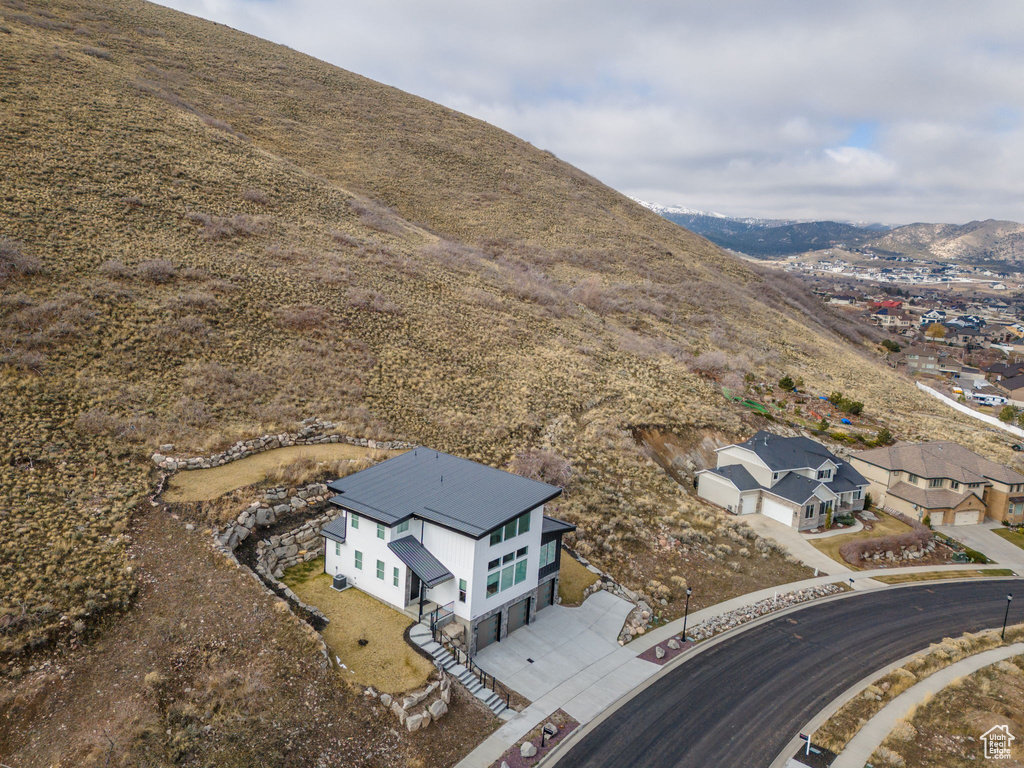 Birds eye view of property