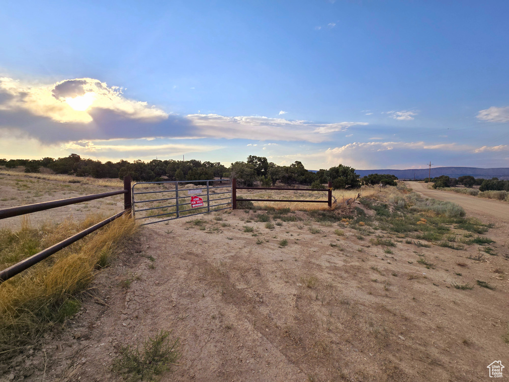 View of yard featuring a rural view