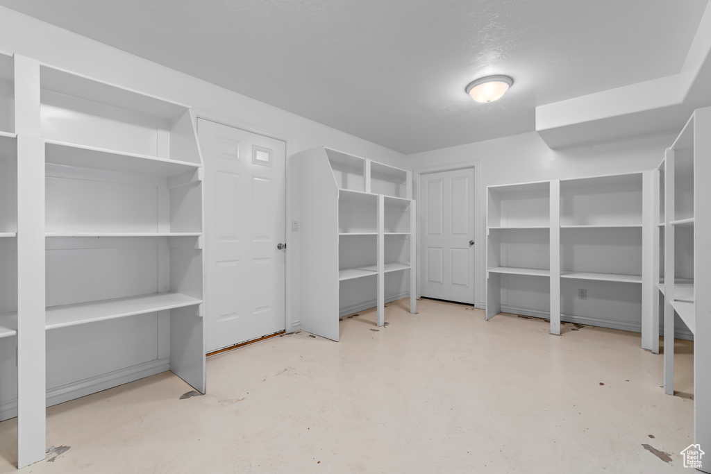 View of spacious closet