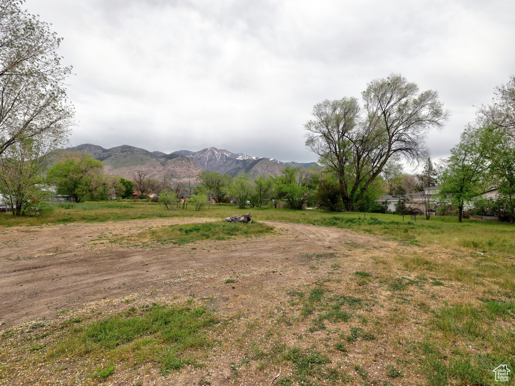 Mountain view featuring a rural view