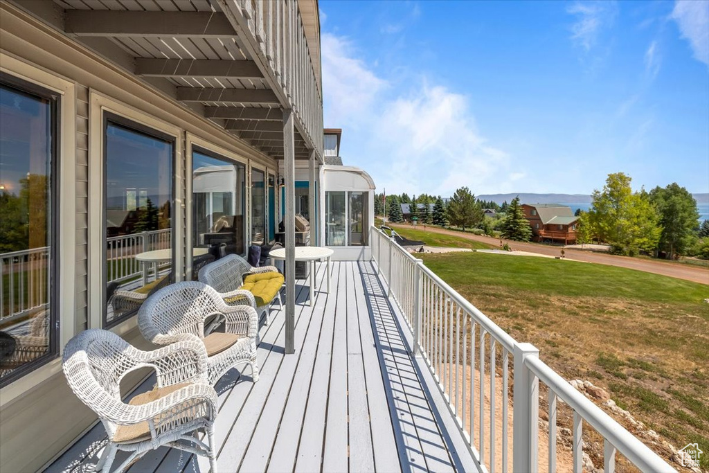 Deck with a yard