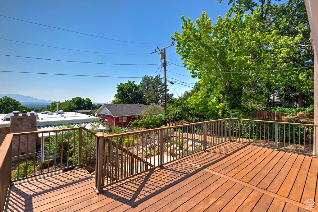 View of deck