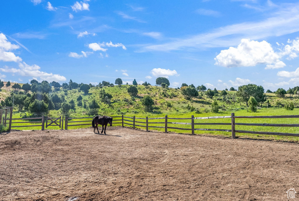 View of property's community with a rural view