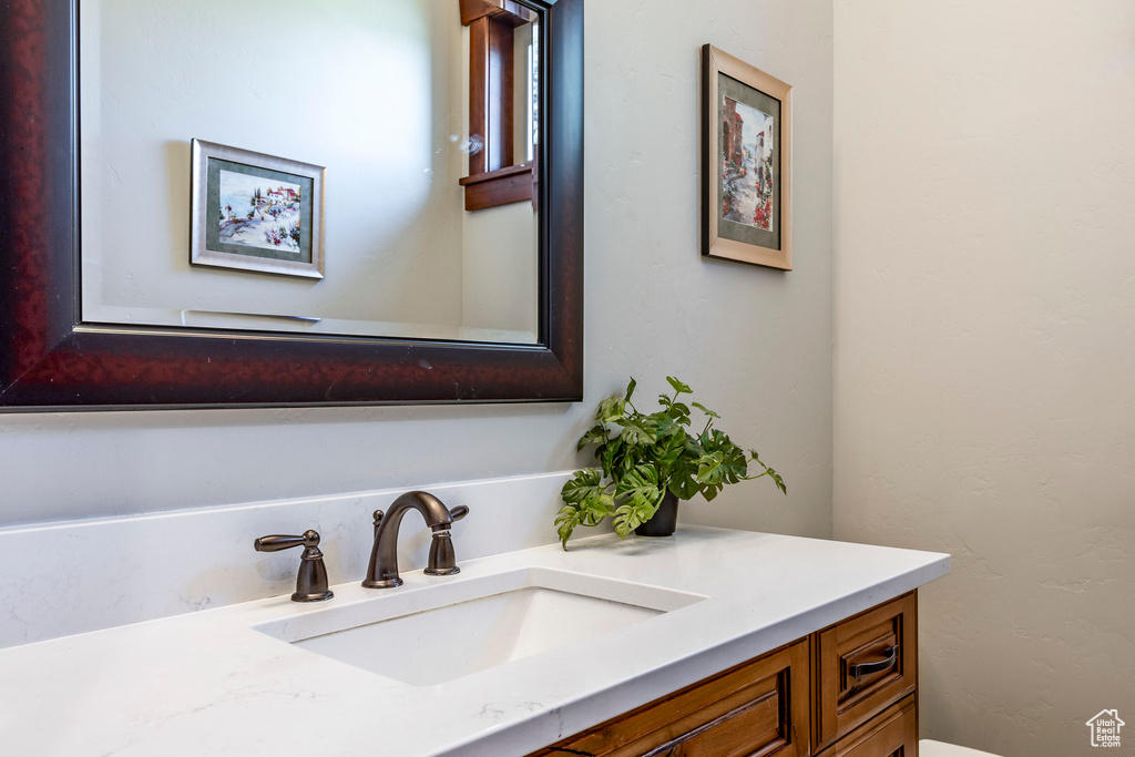 Bathroom featuring vanity