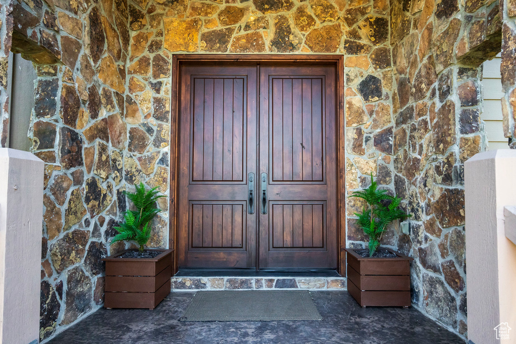 View of exterior entry