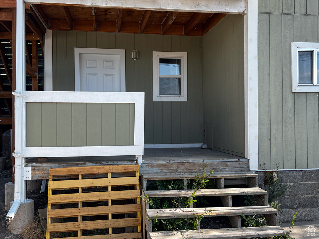 View of entrance to property