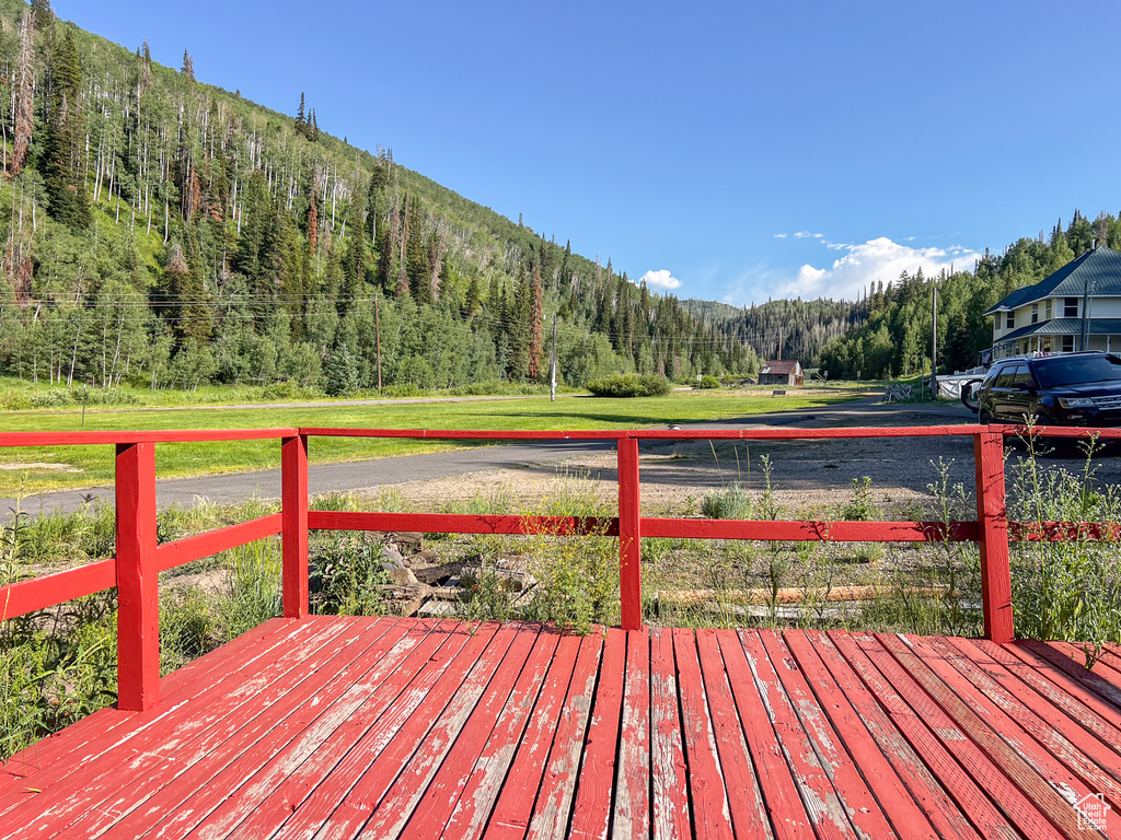 View of deck