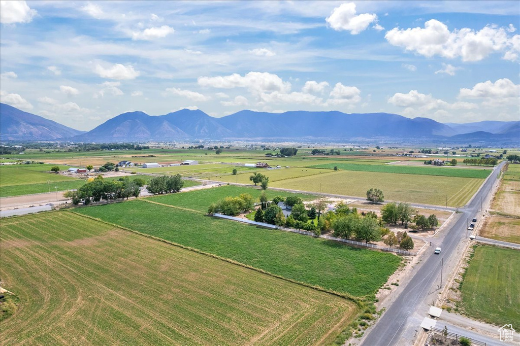 Bird\'s eye view featuring a mountain view and a rural view