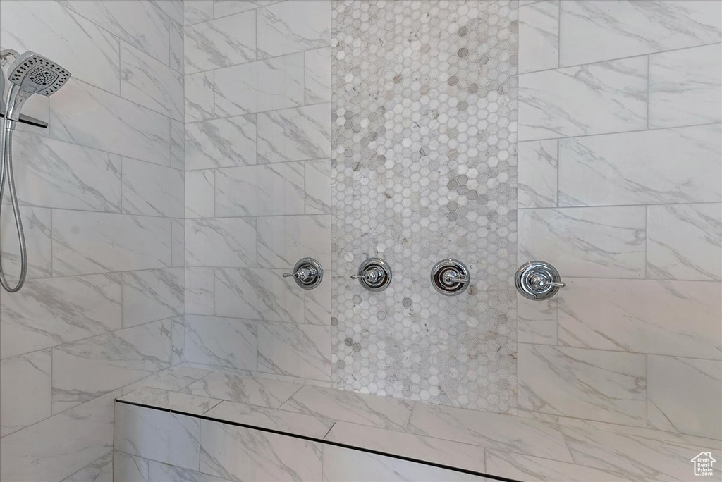 Details featuring a tile shower