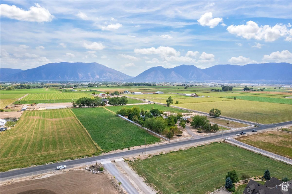 View of mountain feature with a rural view