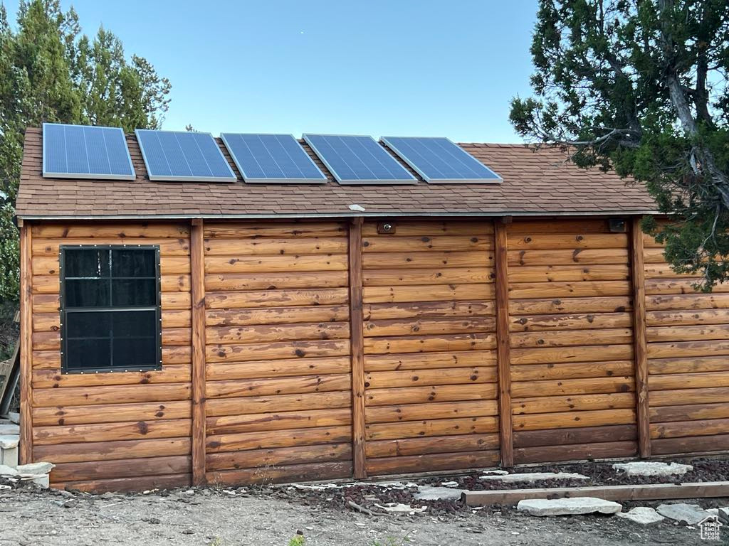 View of outbuilding