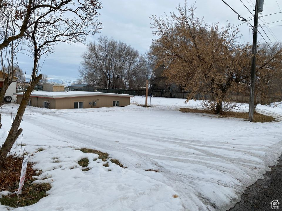 View of snowy yard