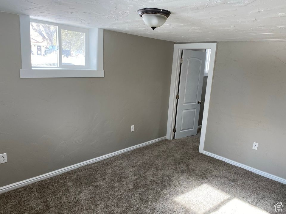 Empty room featuring carpet