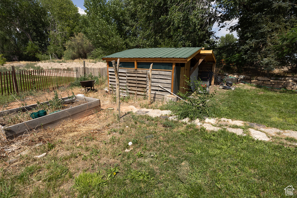 View of outdoor structure