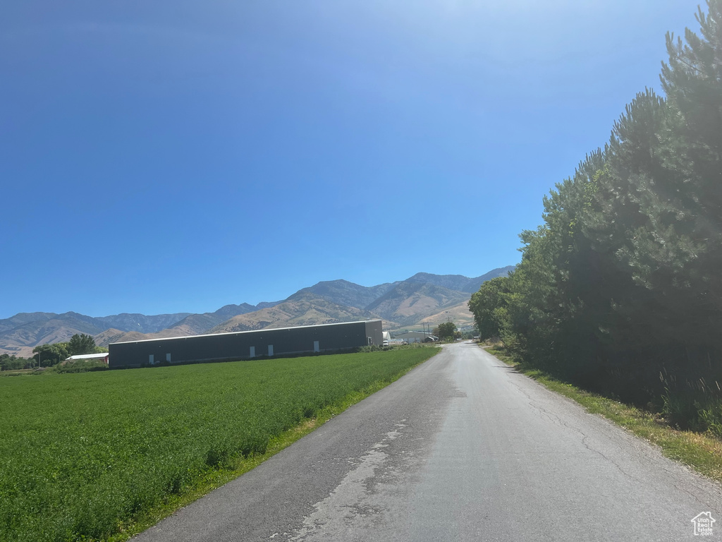 View of road featuring a mountain view