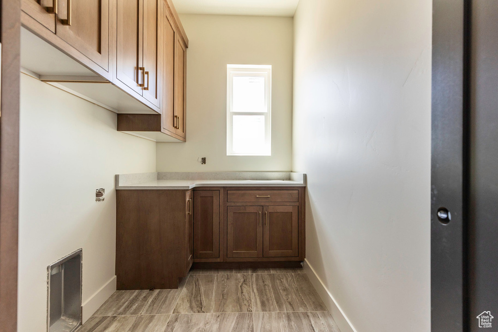 View of laundry area