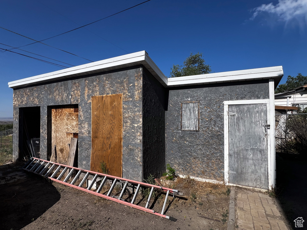 View of outbuilding