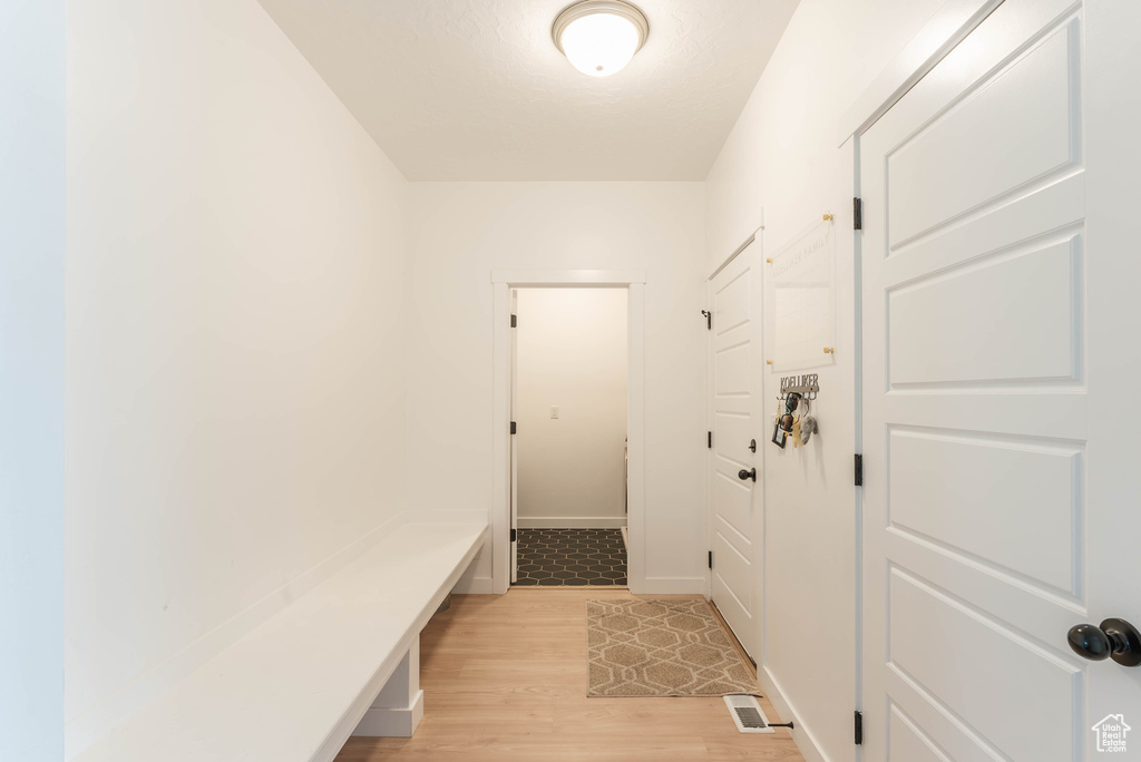 Interior space featuring light wood-type flooring