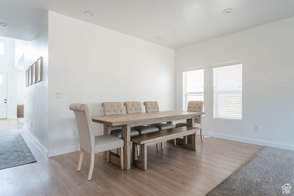 Dining space featuring hardwood / wood-style floors