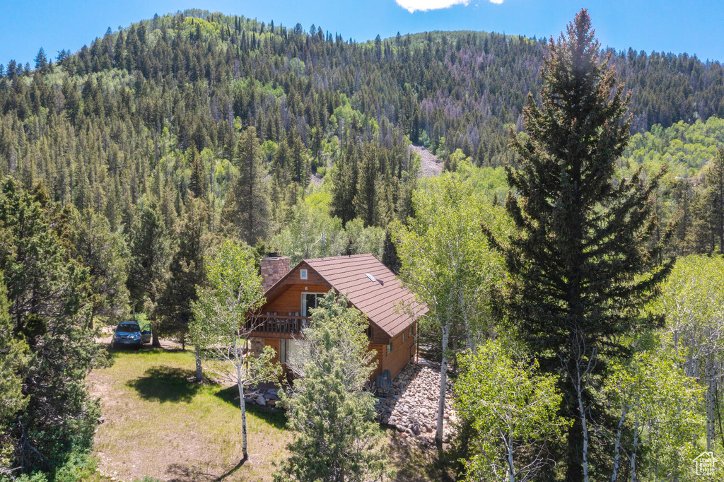 Birds eye view of property