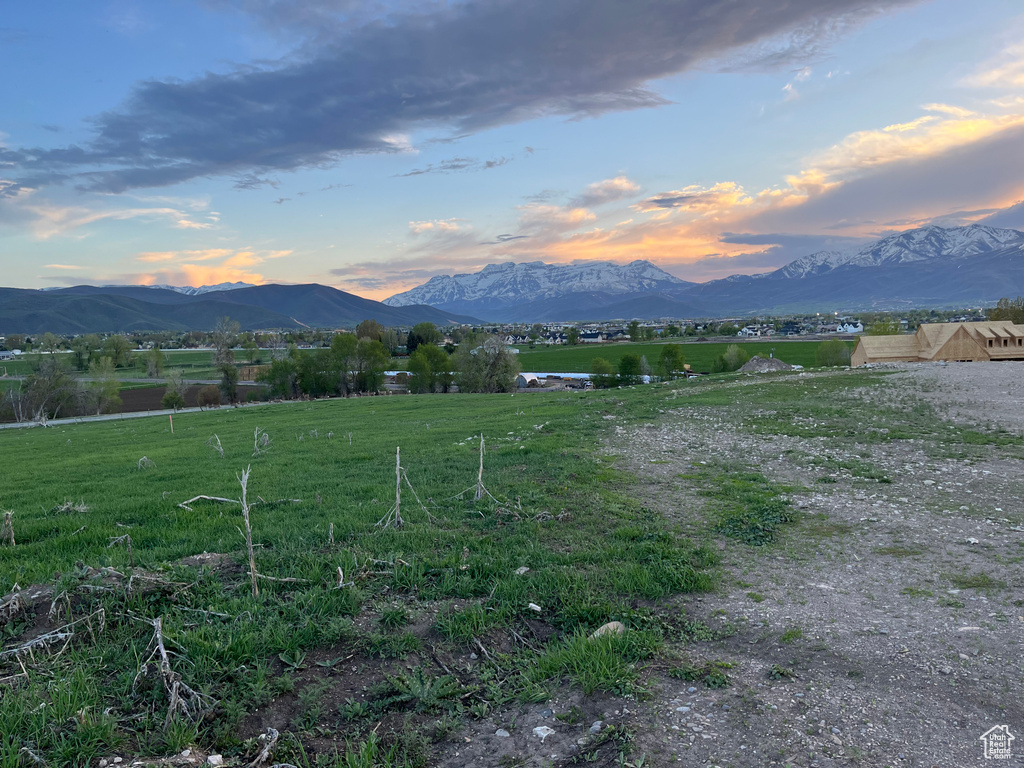 View of mountain feature featuring a rural view