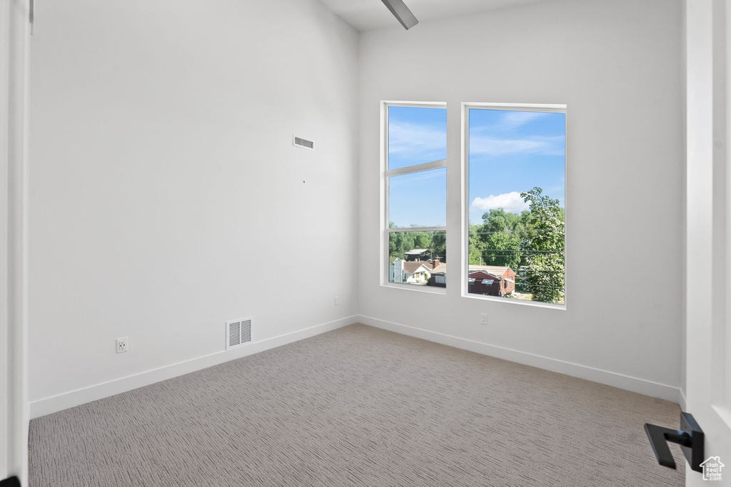 View of carpeted empty room