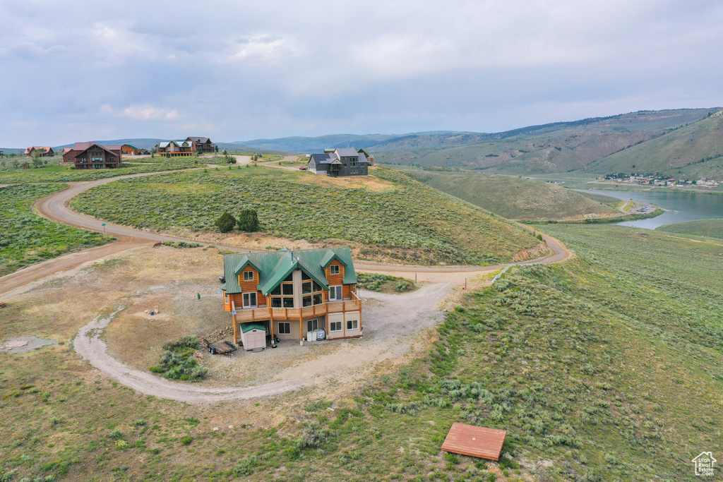 View of property's community with a rural view and a water view