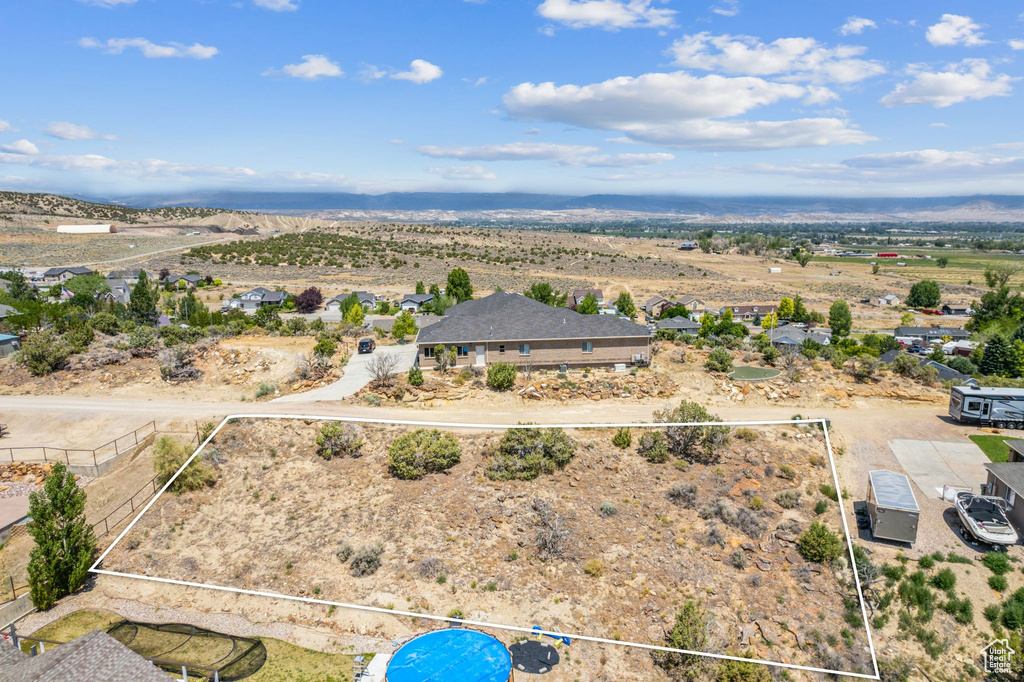 Birds eye view of property