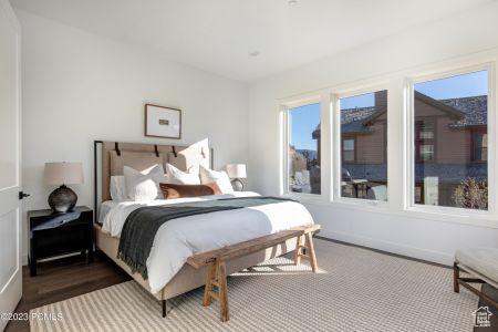 Bedroom featuring hardwood / wood-style flooring