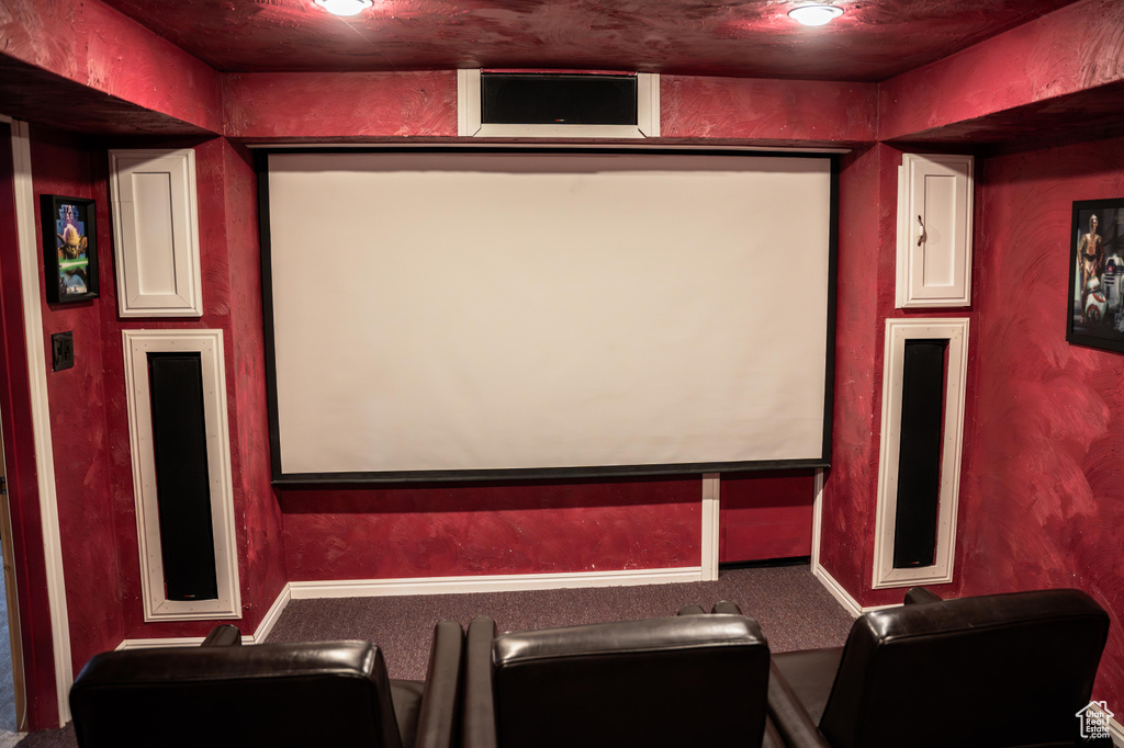 View of carpeted cinema