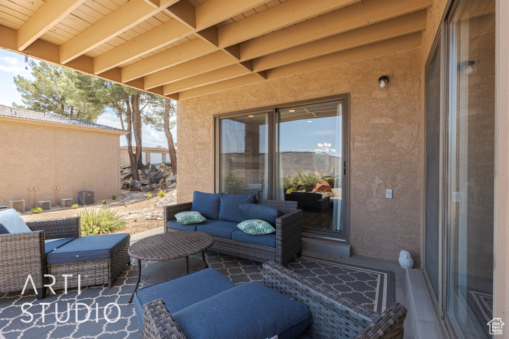 View of patio / terrace with outdoor lounge area