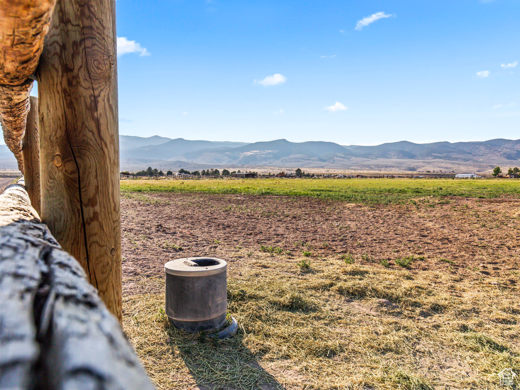 View of mountain feature featuring a rural view